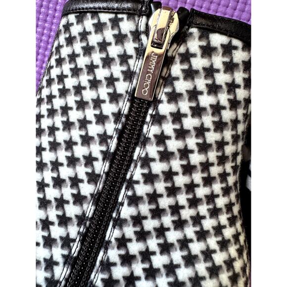 Jimmy Choo Leather ankle boots Size 36 Pointed Toe Zip Lambskin Kitten Heel NEW - Picture 3 of 9